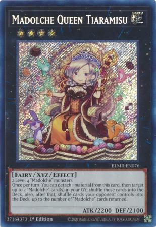 Madolche Queen Tiaramisu - BLMR-EN076 - Secret Rare - 1st Edition available at 401 Games Canada