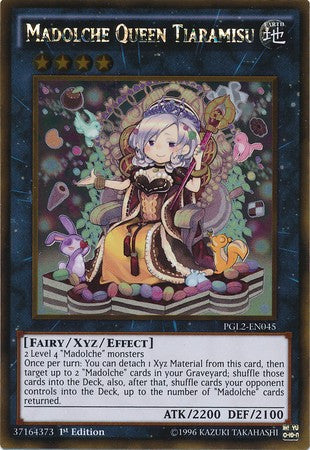 Madolche Queen Tiaramisu - PGL2-EN045 - Gold Rare - 1st Edition available at 401 Games Canada