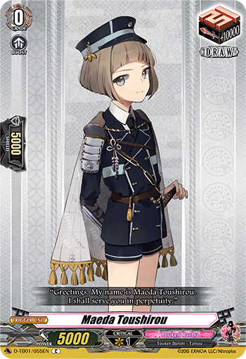 Maeda Toushirou - D-TB01/055 - Common available at 401 Games Canada