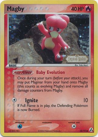 Magby - 58/92 - Common - Reverse Holo available at 401 Games Canada