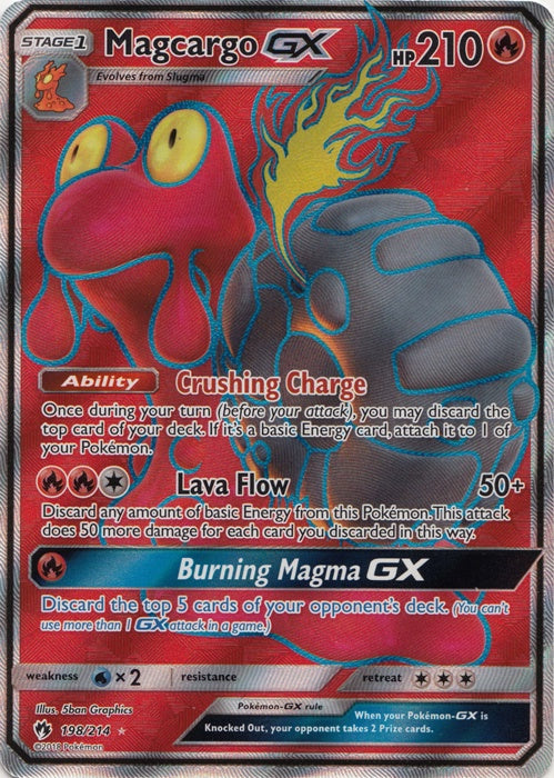 Magcargo GX - 198/214 - Full Art Ultra Rare available at 401 Games Canada