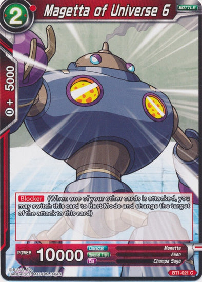 Magetta of Universe 6 - BT1-021 - Common available at 401 Games Canada