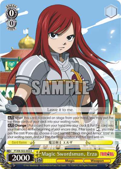 Magic Swordsman, Erza - FT/EN-S02-004 - Rare available at 401 Games Canada