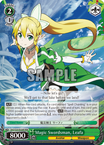 Magic Swordsman, Leafa - SAO/S20-E026R - Triple Rare available at 401 Games Canada