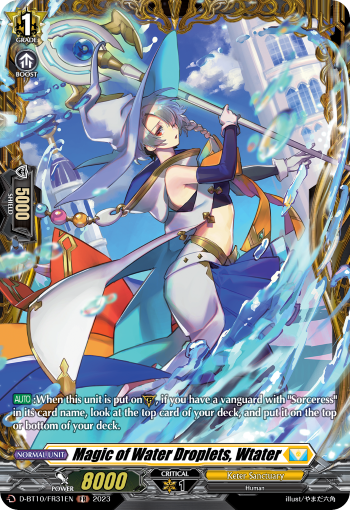 Magic of Water Droplets, Wtater - D-BT10/FR31 - Frame Rare available at 401 Games Canada