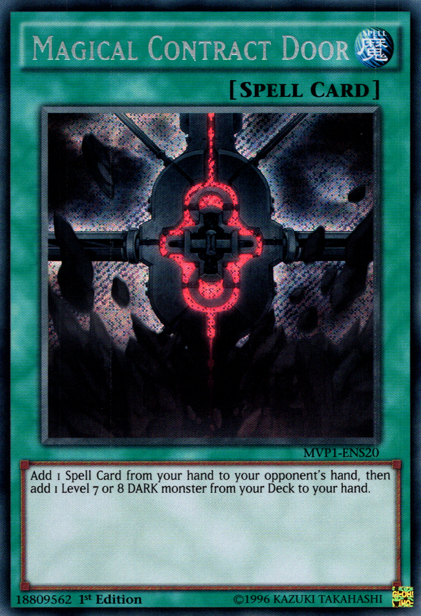 Magical Contract Door - MVP1-ENS20 - Secret Rare - 1st Edition available at 401 Games Canada