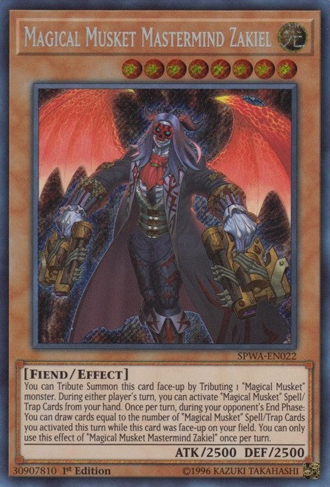 Magical Musket Mastermind Zakiel - SPWA-EN022 - Secret Rare - 1st Edition available at 401 Games Canada