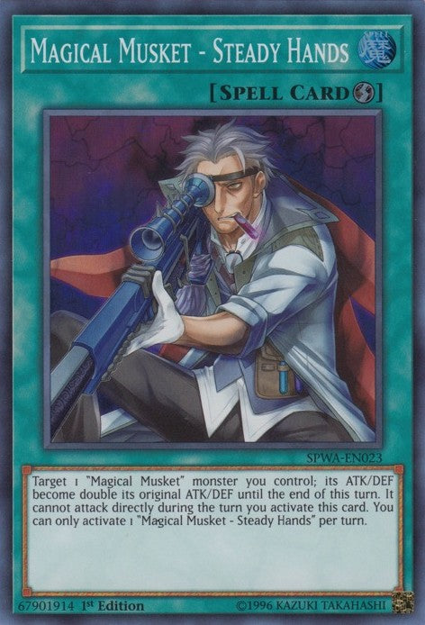 Magical Musket - Steady Hands - SPWA-EN023 - Super Rare - 1st Edition available at 401 Games Canada