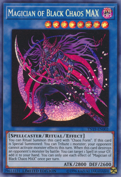 Magician of Black Chaos MAX - TN19-EN002 - Prismatic Secret Rare - Limited Edition available at 401 Games Canada