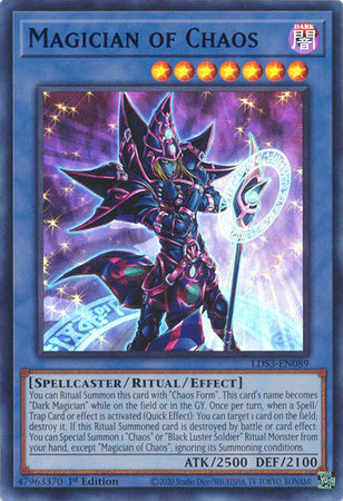 Magician of Chaos (Blue) - LDS3-EN089 - Ultra Rare - 1st Edition available at 401 Games Canada