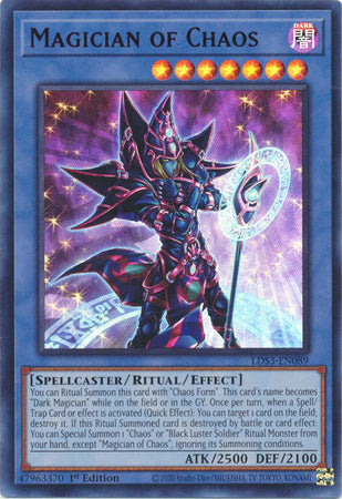 Magician of Chaos (Red) - LDS3-EN089 - Ultra Rare - 1st Edition available at 401 Games Canada