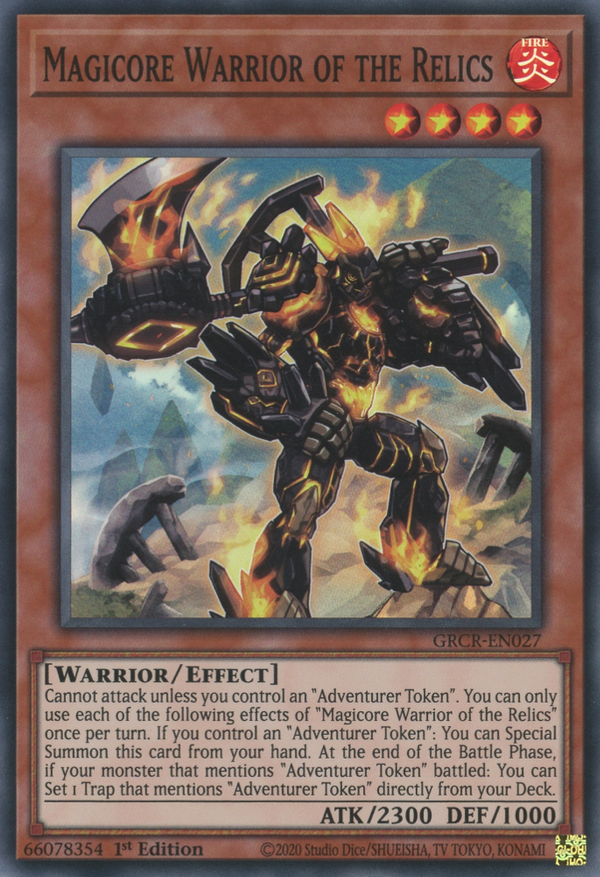 Magicore Warrior of the Relics - GRCR-EN027 - Super Rare - 1st Edition available at 401 Games Canada