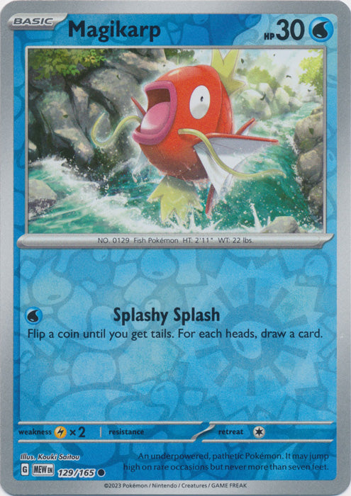 Magikarp - 129/165 - Common - Reverse Holo available at 401 Games Canada