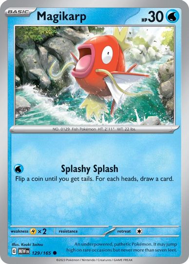 Magikarp - 129/165 - Common available at 401 Games Canada