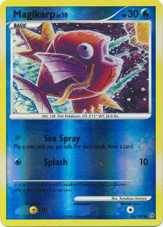 Magikarp - 65/100 - Common - Reverse Holo available at 401 Games Canada