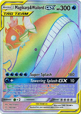 Magikarp & Wailord GX - 183/181 - Hyper Rare available at 401 Games Canada