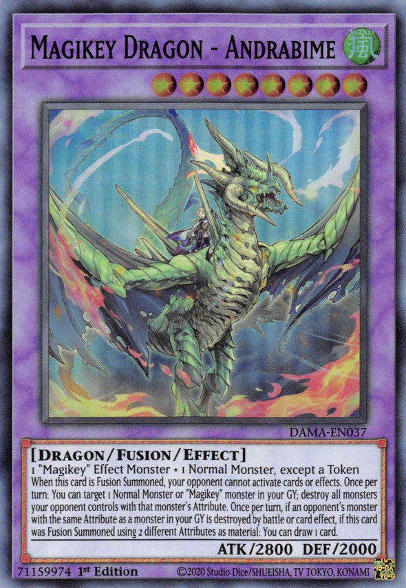 Magikey Dragon - Andrabime - DAMA-EN037 - Super Rare - 1st Edition available at 401 Games Canada