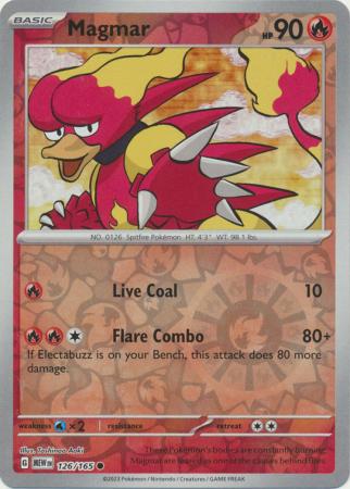 Magmar - 126/165 - Common - Reverse Holo available at 401 Games Canada