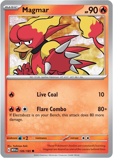 Magmar - 126/165 - Common available at 401 Games Canada