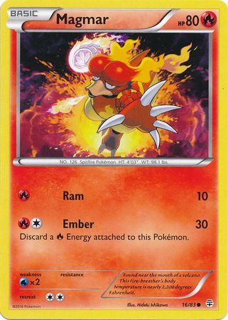 Magmar - 16/83 - Common available at 401 Games Canada