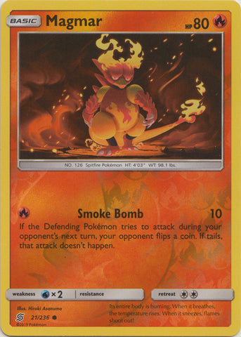 Magmar - 21/236 - Common - Reverse Holo available at 401 Games Canada
