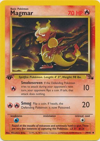 Magmar - 39/62 - Uncommon - 1st Edition available at 401 Games Canada