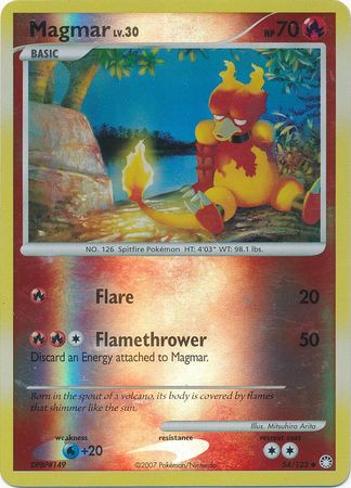 Magmar - 54/123 - Uncommon - Reverse Holo available at 401 Games Canada