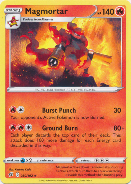 Magmortar - 030/192 - Rare available at 401 Games Canada