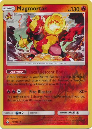 Magmortar - 19/156 - Holo Rare - Reverse Holo available at 401 Games Canada
