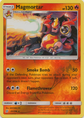 Magmortar - 22/236 - Rare - Reverse Holo available at 401 Games Canada