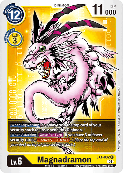 Magnadramon - EX1-032 - Uncommon available at 401 Games Canada