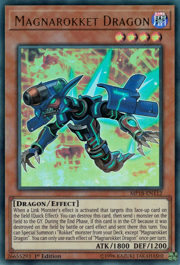 Magnarokket Dragon - MP18-EN112 - Ultra Rare - 1st Edition available at 401 Games Canada