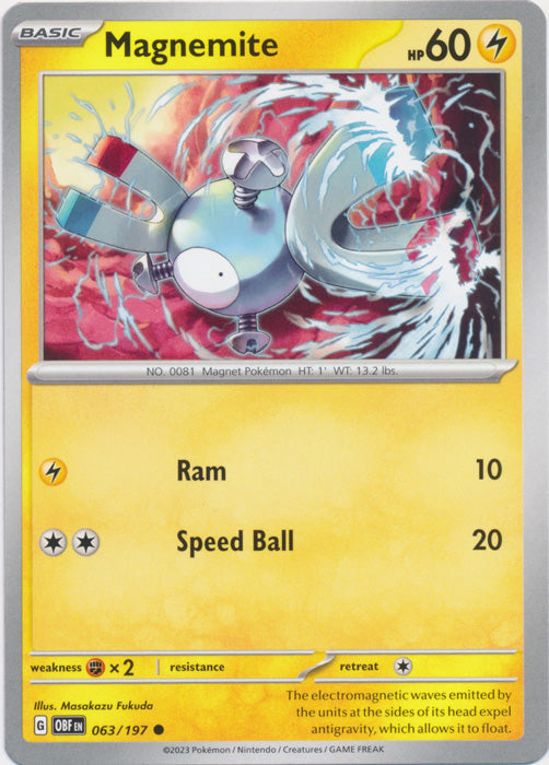 Magnemite - 063/197 - Common available at 401 Games Canada