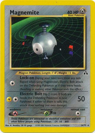 Magnemite - 26/75 - Rare - Unlimited available at 401 Games Canada