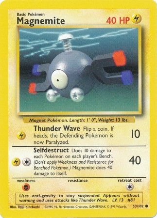 Magnemite - 53/102 - Common - Unlimited available at 401 Games Canada