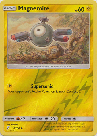 Magnemite - 58/236 - Common - Reverse Holo available at 401 Games Canada