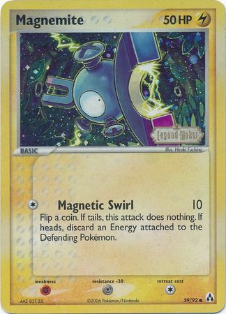 Magnemite - 59/92 - Common - Reverse Holo available at 401 Games Canada