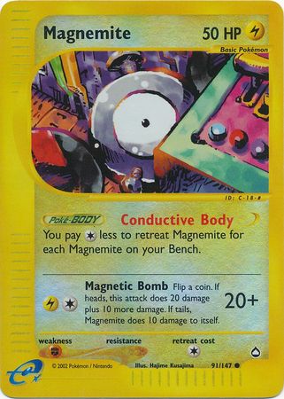 Magnemite - 91/147 - Common - Reverse Holo available at 401 Games Canada