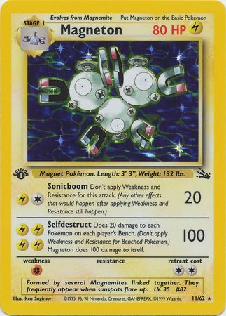 Magneton - 11/62 - Holo - 1st Edition available at 401 Games Canada