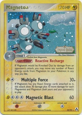 Magneton - 22/92 - Rare - Reverse Holo available at 401 Games Canada