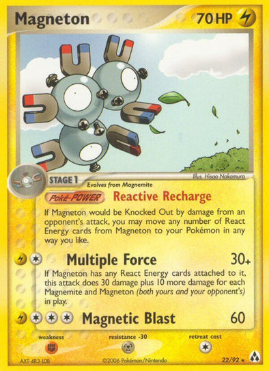 Magneton - 22/92 - Rare available at 401 Games Canada