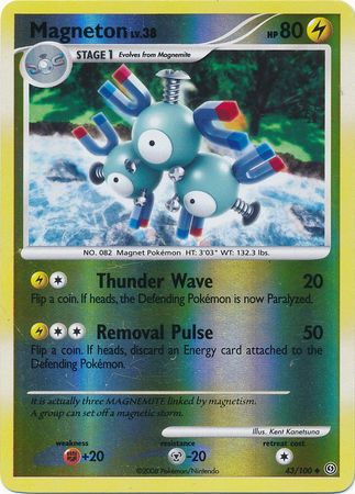 Magneton - 43/100 - Uncommon - Reverse Holo available at 401 Games Canada