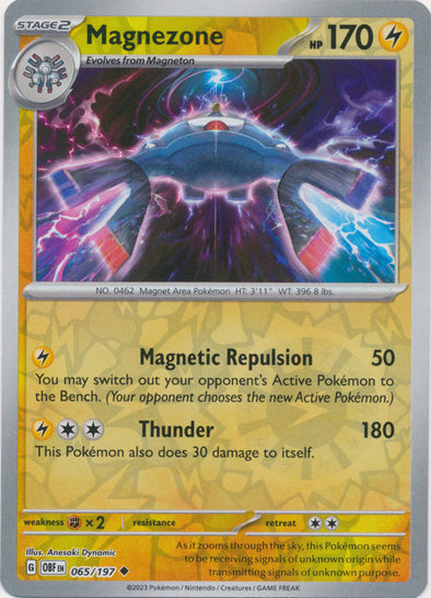 Magnezone - 065/197 - Uncommon - Reverse Holo available at 401 Games Canada