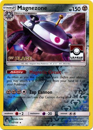 Magnezone - 83/156 - League Promo (1st Place) available at 401 Games Canada