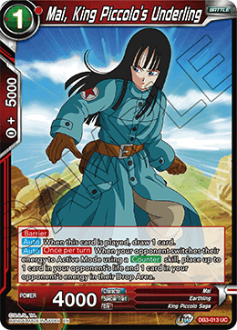 Mai, King Piccolo's Underling - DB3-013 - Uncommon available at 401 Games Canada