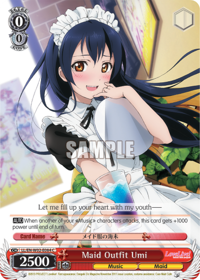 Maid Outfit Umi - LL/EN-W02-E084 - Common available at 401 Games Canada