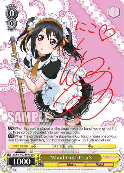 "Maid Outfit" u's - LL/EN-W02-E001iuR - Extra Rare (I - uR) available at 401 Games Canada