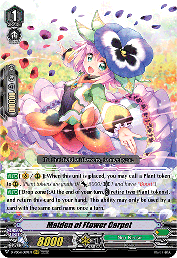 Maiden of Flower Carpet - D-VS06/080 - Triple Rare available at 401 Games Canada