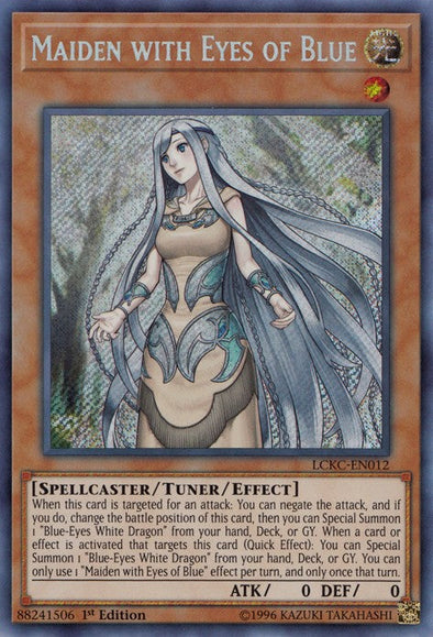 Maiden with Eyes of Blue - LCKC-EN012 - Secret Rare - 1st Edition available at 401 Games Canada