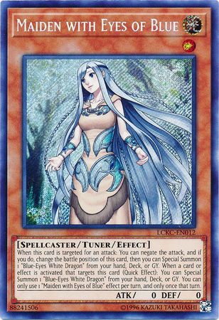 Maiden with Eyes of Blue - LCKC-EN012 - Secret Rare - Unlimited available at 401 Games Canada